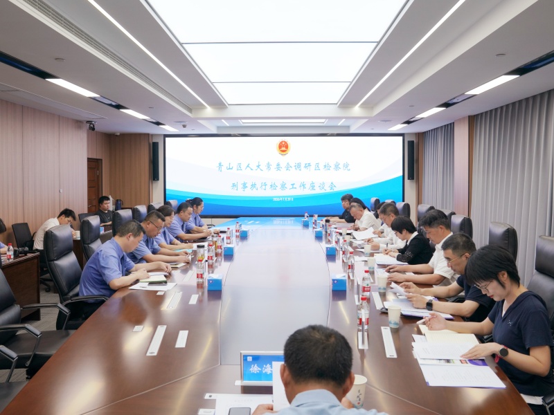 青山区人大常委会专题调研区检察院刑事执行检察工作